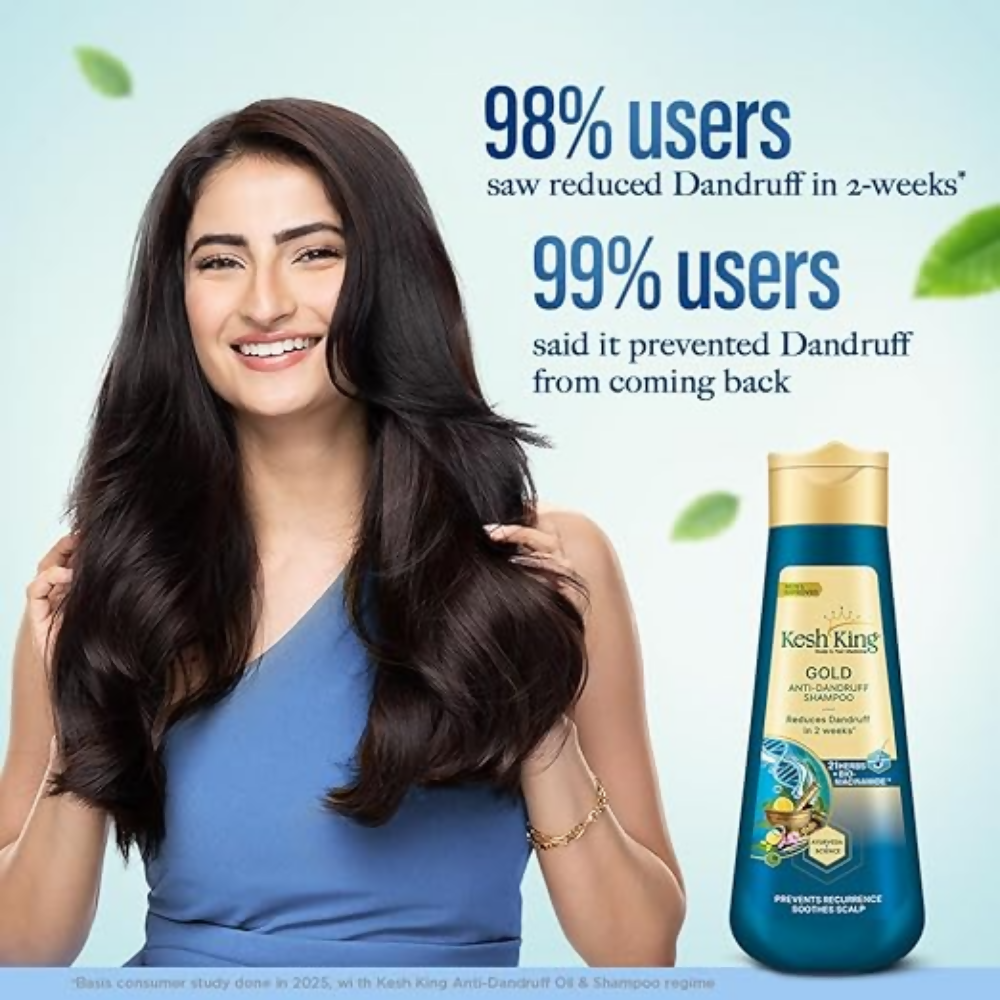 Kesh King Gold Anti-Dandruff Shampoo | Grocsy