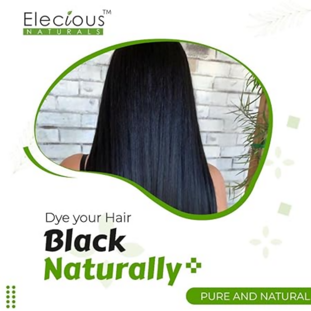Elecious Naturals Indigo and Henna powder for Black Hair | Grocsy