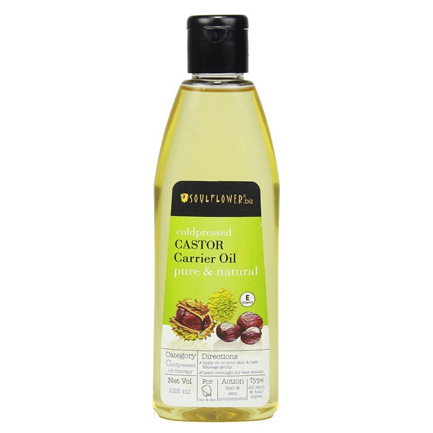 Soulflower Coldpressed Castor Carrier Oil Pure & Natural | Grocsy