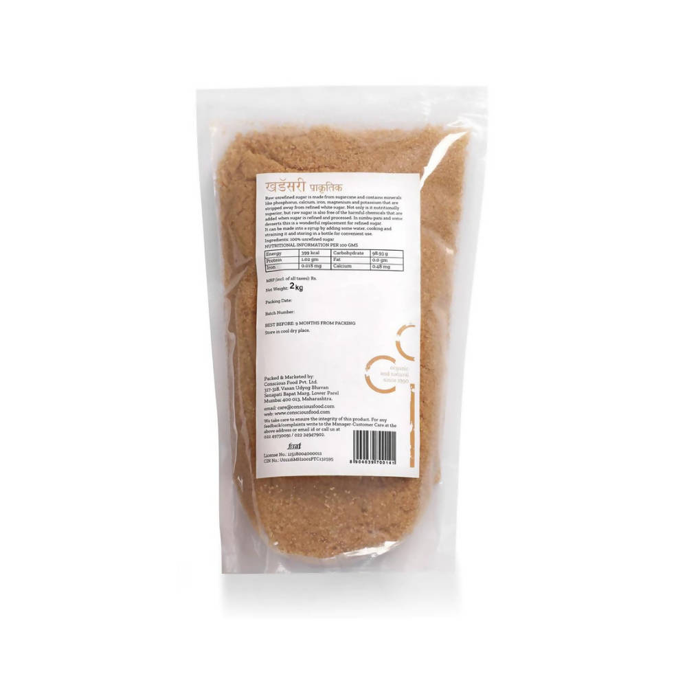 Conscious Food Raw Sugar Natural | Grocsy