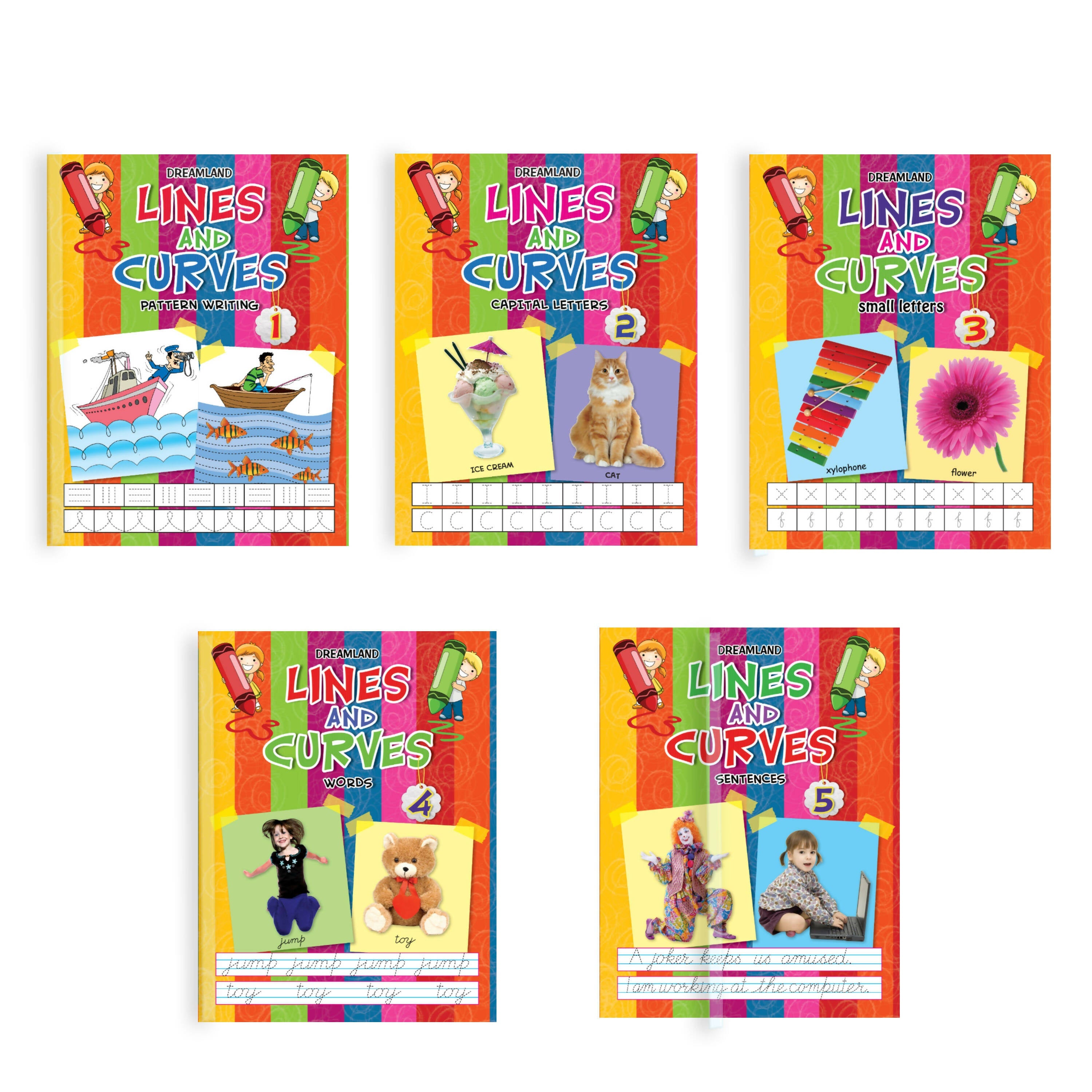 Dreamland Lines and Curve - Pack (5 Titles) | Grocsy