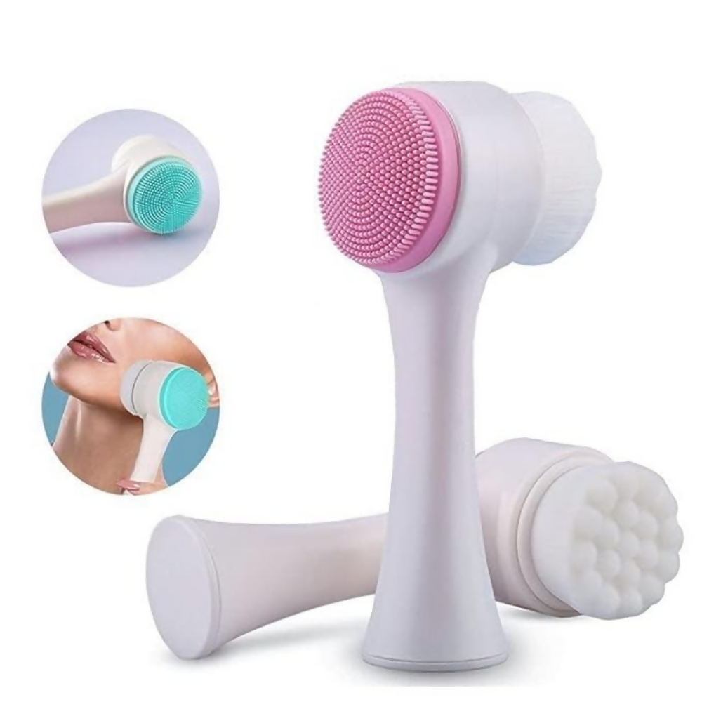 Bronson Professional 2 in 1 Silicone Facial Cleanser Brush Pore Exfoliation Massager | Grocsy