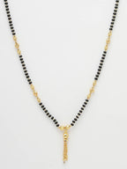 NVR Women Ethnic Gold-Polished Beaded Mangalsutra | Grocsy