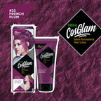 Nisha Cosglam Semi Permanent Hair Color 22 French Plum | Grocsy