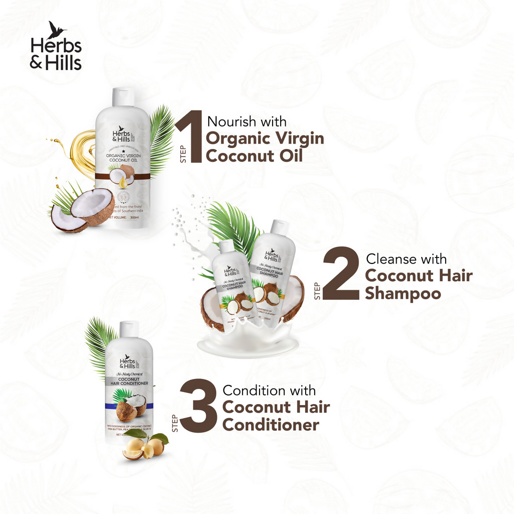 Herbs & Hills Coconut Hair Shampoo | Grocsy