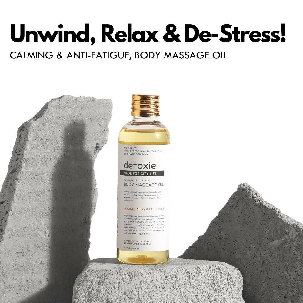Detoxie Calming & Anti-Fatigue Body Massage Oil | Grocsy