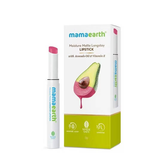 Mamaearth Moisture Matte Long Stay Lipstick-Candyfloss Pink | Grocsy