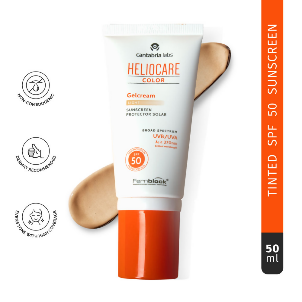 Heliocare Color Gel Cream Tinted Sunscreen SPF 50 Uva & Uvb Protection | Grocsy