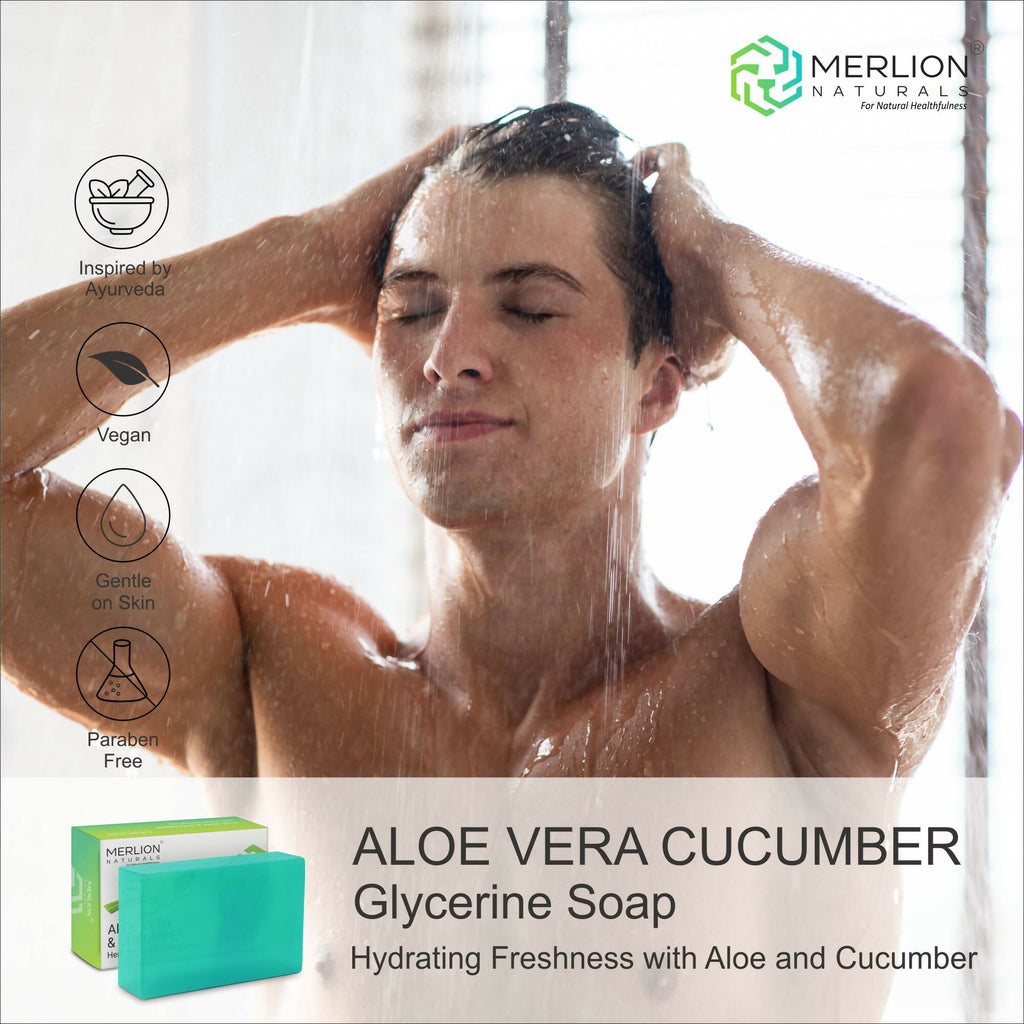 Merlion Naturals Aloe Vera & Cucumber Glycerine Soap | Grocsy