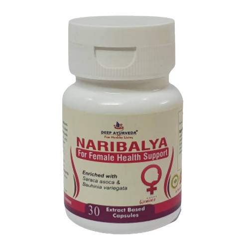Deep Ayurveda Naribalya 500mg Veg Capsules | Grocsy