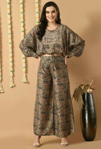 Joban Fashion D.Green Maslin Kurta Set | Grocsy