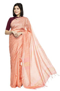 Mominos Fashion Peach Color Bhagalpuri Saree | Grocsy