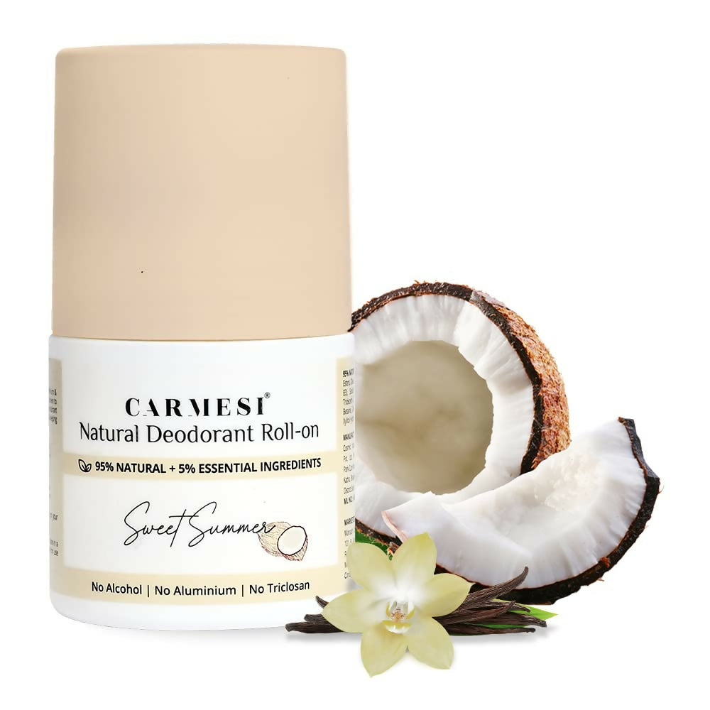 Carmesi Natural Underarm Roll On Deodorant for Women - Sweet Summer | Grocsy