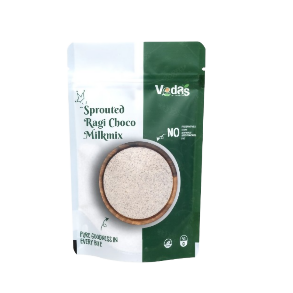 Vedas Kitchen Sprouted Ragi Choco Milkmix | Grocsy