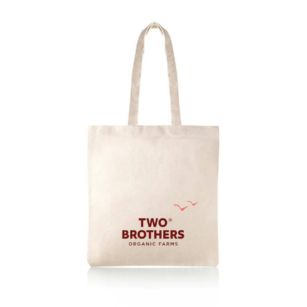 Two Brothers Organic Farms Farmer Style Cotton Bag (Tote Bag) | Grocsy