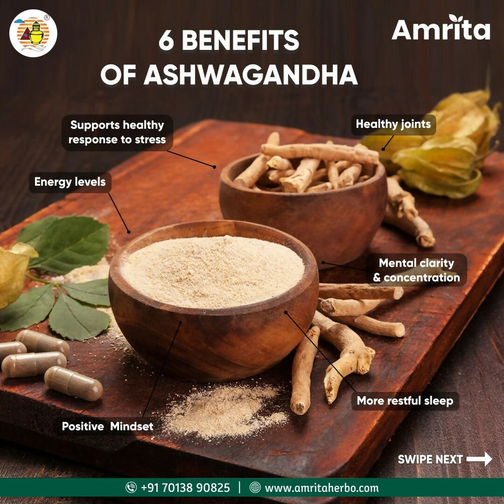 Amrita Ashwagandha Tablets | Grocsy