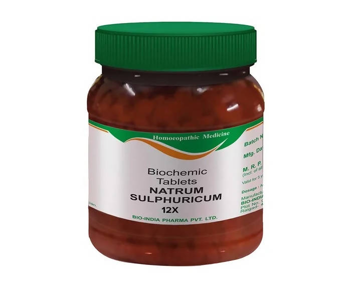 Bio India Homeopathy Natrum Sulphuricum Biochemic Tablets | Grocsy