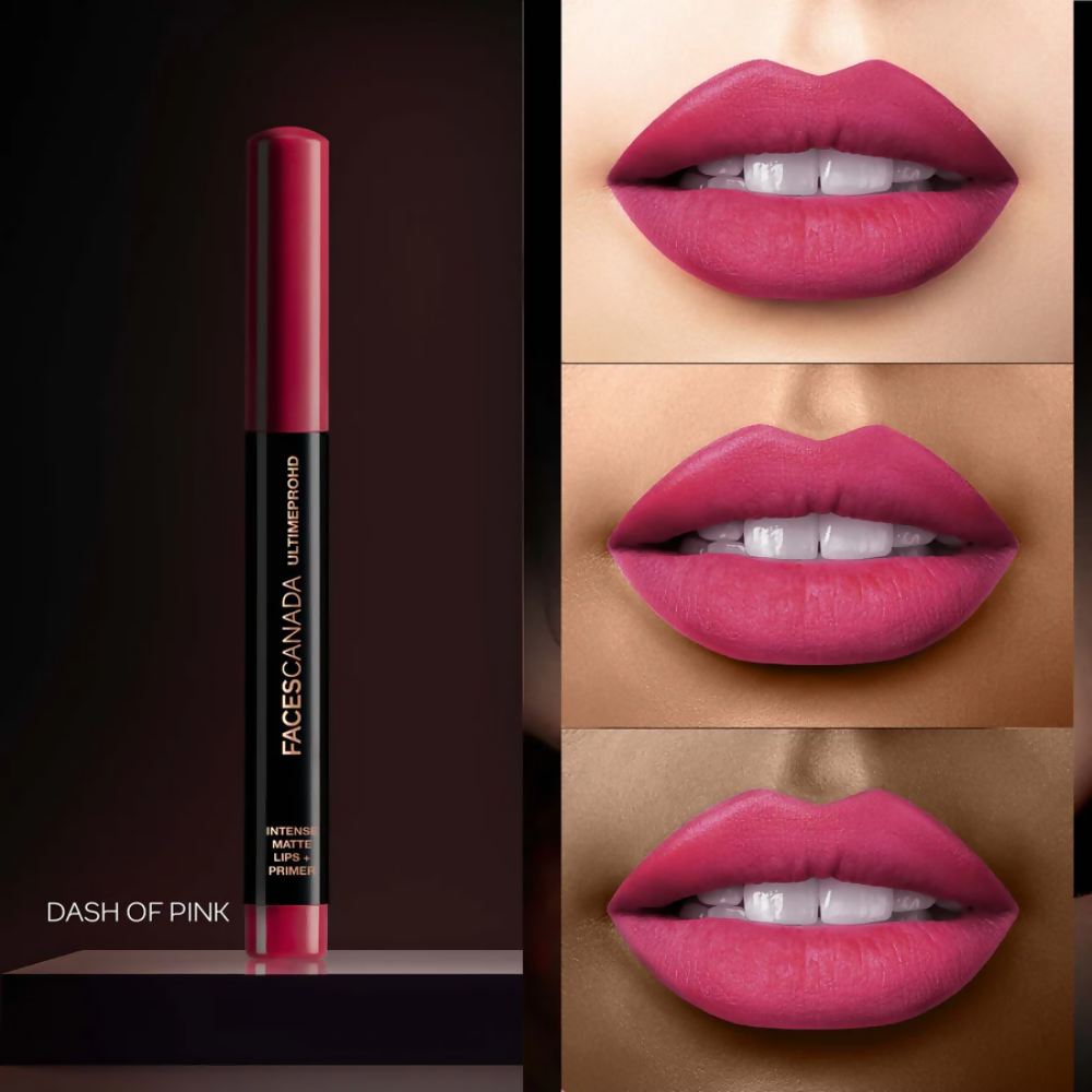 Faces Canada Ultime Pro HD Intense Matte Lips + Primer - Dash of pink 05 | Grocsy