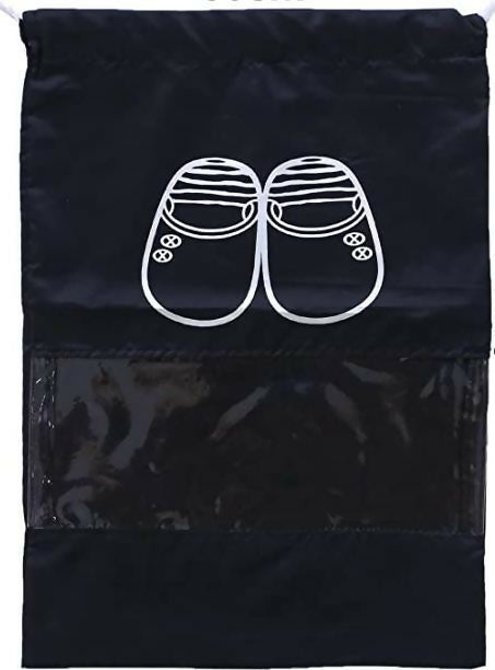 Asmaani Shoe Pouch-Black | Grocsy