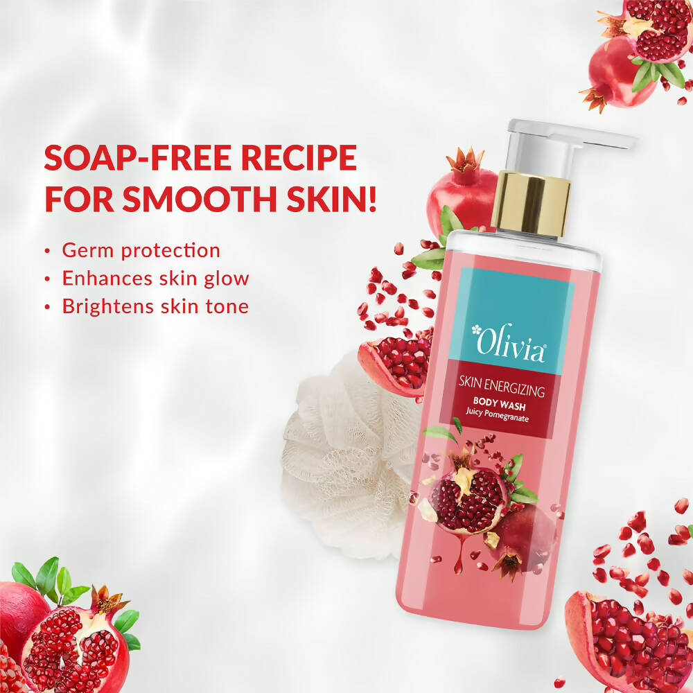 Olivia Skin Energizing Body Wash Juicy Pomegranate | Grocsy