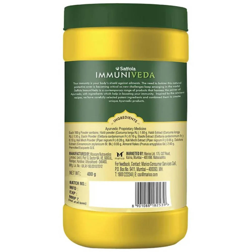 Saffola Immuniveda Golden Turmeric Milk Mix | Grocsy
