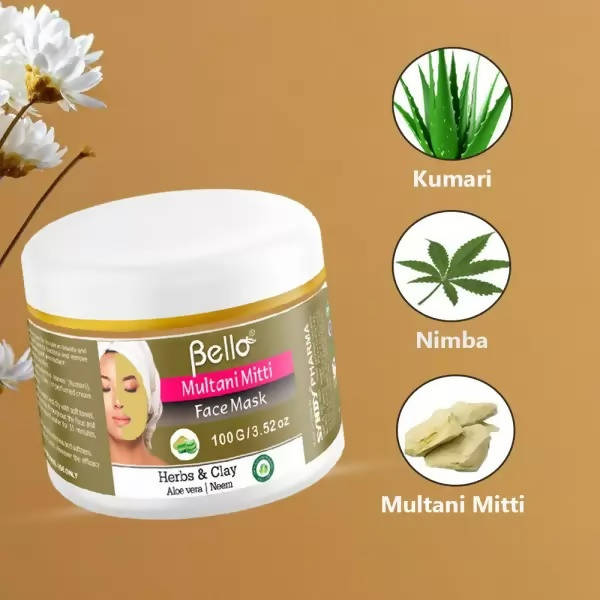Bello Multani Mitti Face Mask | Grocsy