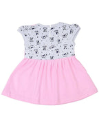 NammaBaby Baby Girl's A-Line Mini Frock Dress - Pink | Grocsy