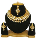 Joban Fashion Hand Made High Quality Gold Plated Base Metal Alloy Kundan Stone Studded Kundan Jewellery Set | Grocsy