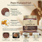 Organic Netra Pure Flaxseed Gel with Vitamin E for Hair and Skin Strengthens | Grocsy