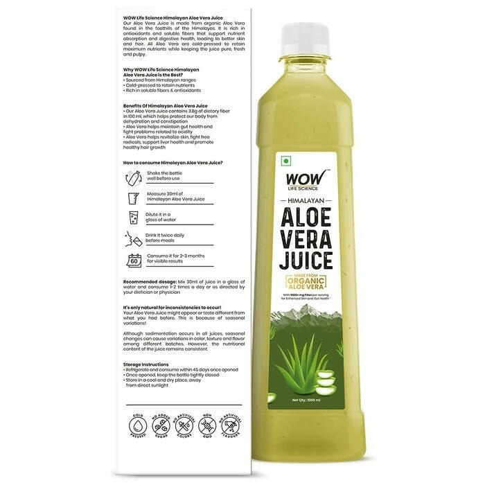 Wow Life Science Himalayan Aloe Vera Juice | Grocsy