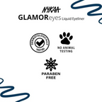 Nykaa Glamoreyes Waterproof & Smudgeproof Coloured Natural Liquid Eyeliner - Blue | Grocsy