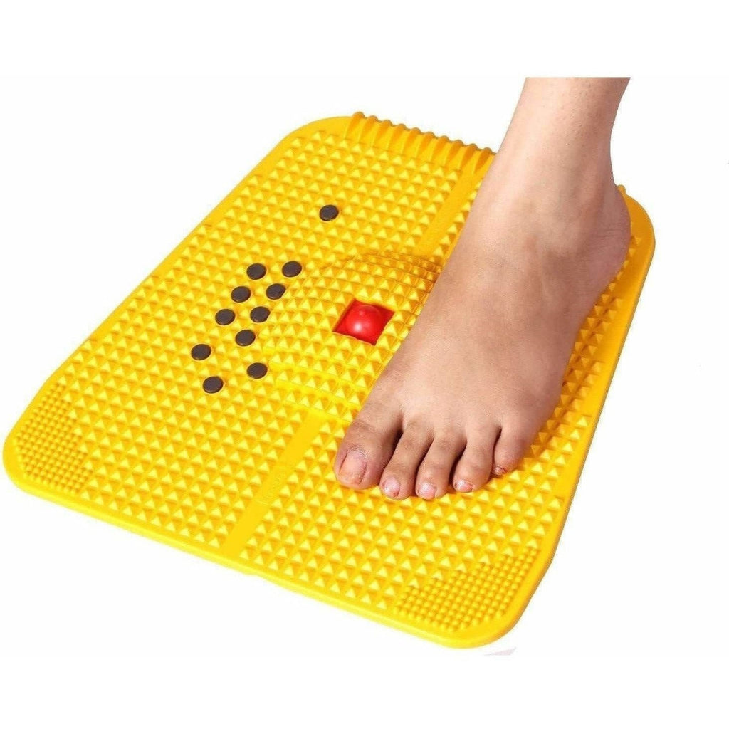 Yellow - Powermat Accupressure Mat Massager   | Grocsy