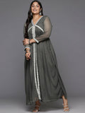 Ahalyaa Women's Traditional wear Kurta Set - Grey | Grocsy