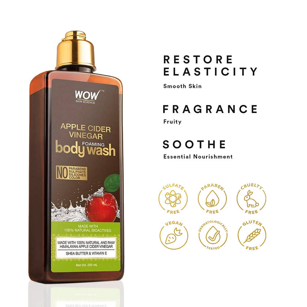 Wow Skin Science Apple Cider Vinegar Foaming Body Wash | Grocsy