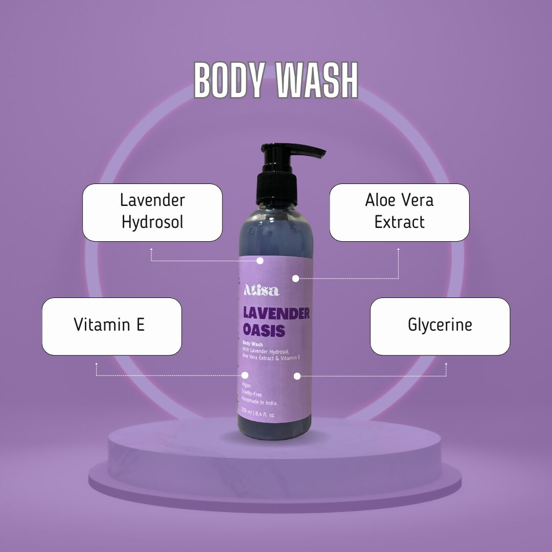 Atisa Lavender Oasis Body Wash | Grocsy