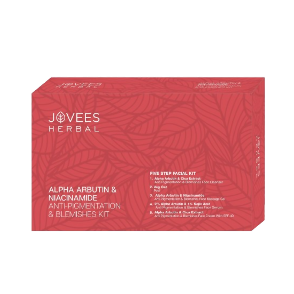 Jovees Alpha Arbutin & Niacinamide Anti Pigmentation & Blemishes Facial Kit | Grocsy