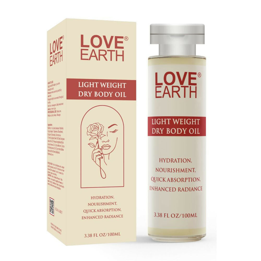 Love Earth Light Weight Dry Body Oil | Grocsy
