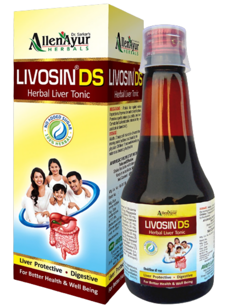 Dr. Sarkar's Allen Ayur Herbals Livosin DS Tonic | Grocsy