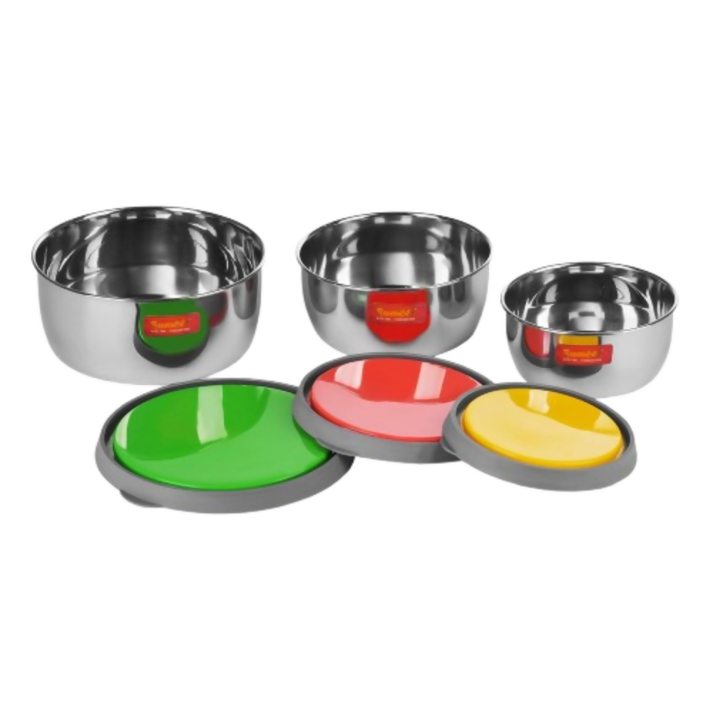 Sumeet Stainless Steel Modena Food Storage Airtight & Leak Proof Containers | Grocsy