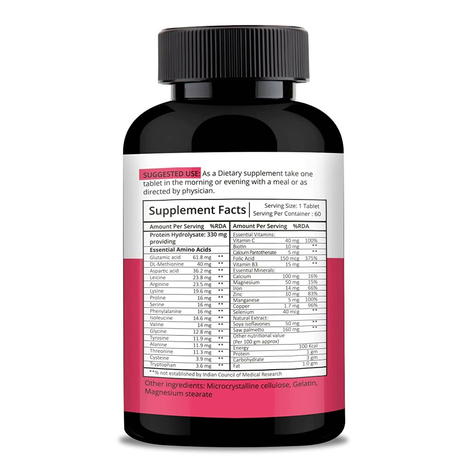 Nutracology Hair Skin & Nails For Hair Growth, Glowing Skin & Strong Nails Tablets | Grocsy