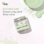 Vedic Naturals Green Clay With Aloe Vera Powder Peel Off Mask | Grocsy
