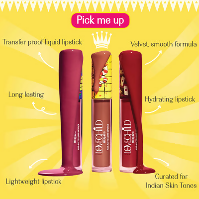 LoveChild By Masaba Gupta Take A DareTransfer-proof Blood Red Maroon Liquid Lipstick | Grocsy