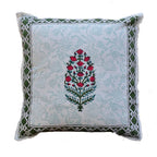 The Decor Nook Red Floral With Green Border Cushion Cover | Grocsy