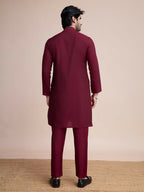 Vastranavya Traditional Festival Wear Pure Silk Thread & Sequence Embroidered Work Kurta | Grocsy