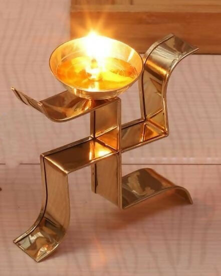 Collectibles India Swastik Diya | Grocsy