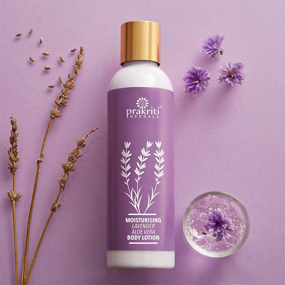 Prakriti Herbals Moisturising Lavender Aloe Vera Body Lotion | Grocsy