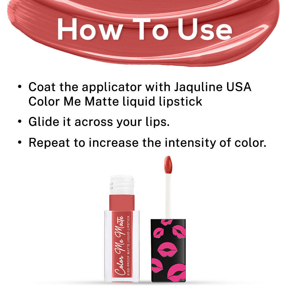 Jaquline USA Color Me Matte Liquid Lipstick - Plum | Grocsy