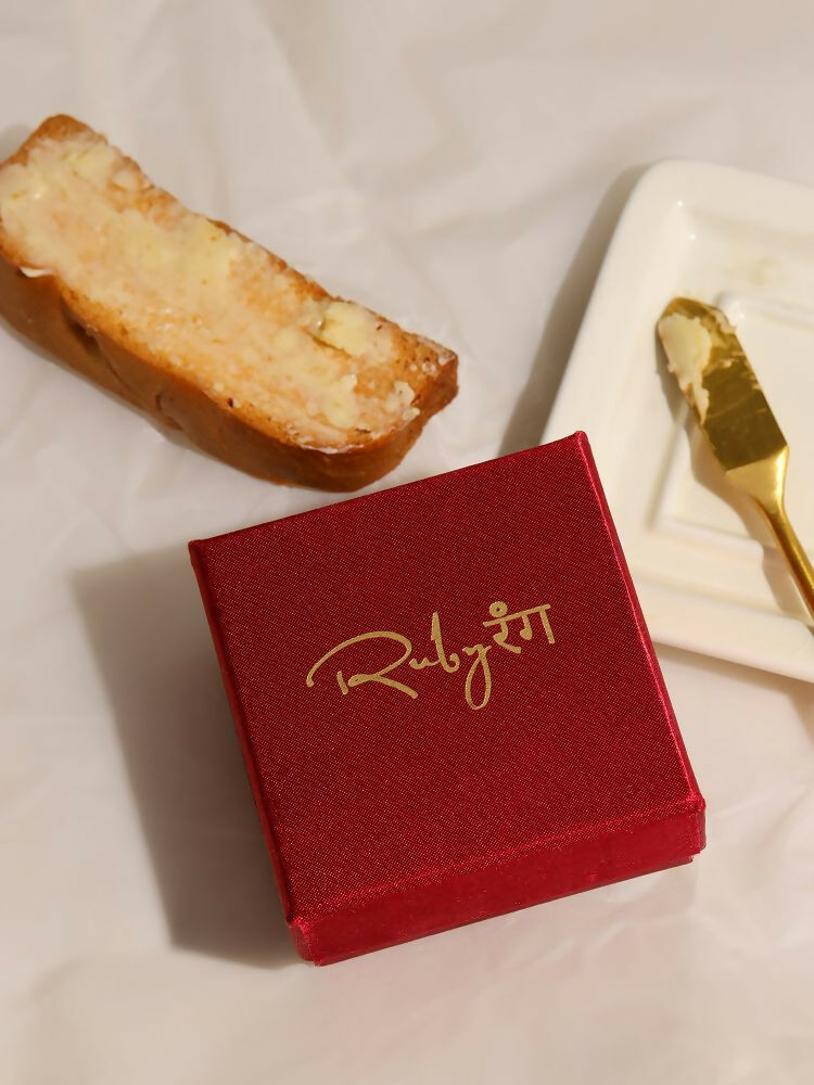 Kundan Gold plated Trillion cut Ring - Ruby Raang | Grocsy