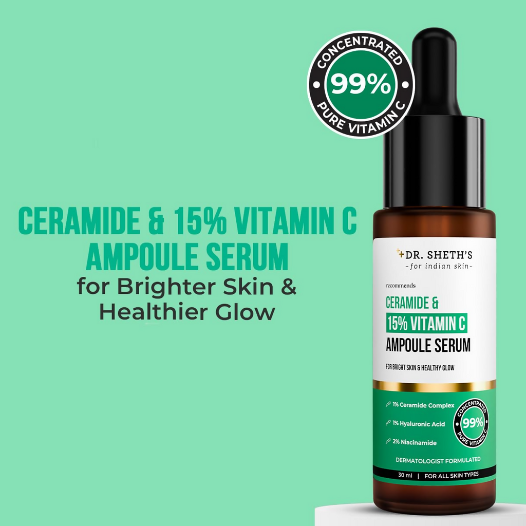 Dr. Sheth's Ceramide & 15% Vitamin C Ampoule Serum | Grocsy