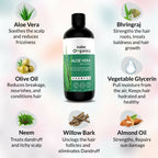Nake Organica Aloe Vera Shampoo - Deep Cleansing | Grocsy